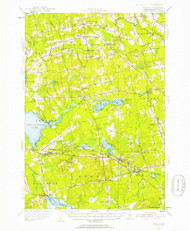 Stetson, Maine 1955 (1957) USGS Old Topo Map Reprint 15x15 ME Quad 460931