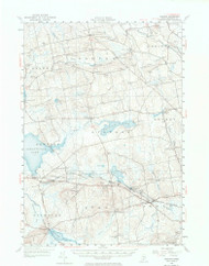 Stetson, Maine 1955 (1974) USGS Old Topo Map Reprint 15x15 ME Quad 306800
