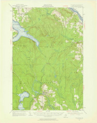Stockholm, Maine 1953 (1958) USGS Old Topo Map Reprint 15x15 ME Quad 306801