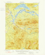 Stratton, Maine 1928 (1952) USGS Old Topo Map Reprint 15x15 ME Quad 460935