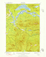 Stratton, Maine 1928 (1957) USGS Old Topo Map Reprint 15x15 ME Quad 460936