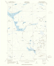 Telos Lake, Maine 1953 (1955) USGS Old Topo Map Reprint 15x15 ME Quad 460949