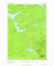 Telos Lake, Maine 1957 (1963) USGS Old Topo Map Reprint 15x15 ME Quad 460950