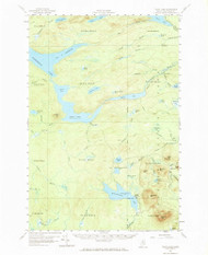 Telos Lake, Maine 1957 (1969) USGS Old Topo Map Reprint 15x15 ME Quad 460951