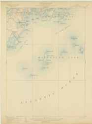 Tenants Harbor, Maine 1906 (1906) USGS Old Topo Map Reprint 15x15 ME Quad 306810