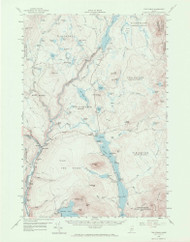 The Forks, Maine 1956 (1970) USGS Old Topo Map Reprint 15x15 ME Quad 306813