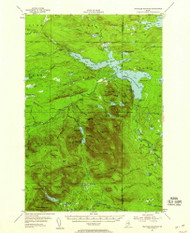 Traveler Mountain, Maine 1955 (1959) USGS Old Topo Map Reprint 15x15 ME Quad 460964