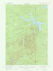 Traveler Mountain, Maine 1955 (1968) USGS Old Topo Map Reprint 15x15 ME Quad 306814