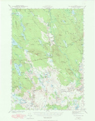 Tug Mountain, Maine 1941 (1965) USGS Old Topo Map Reprint 15x15 ME Quad 306816