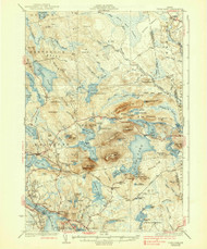 Tunk Lake, Maine 1932 (1939) USGS Old Topo Map Reprint 15x15 ME Quad 460969