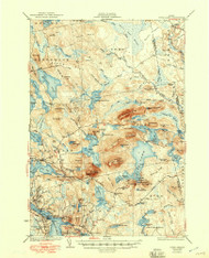 Tunk Lake, Maine 1932 (1949) USGS Old Topo Map Reprint 15x15 ME Quad 460970