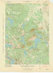 Tunk Lake, Maine 1942 (1942) USGS Old Topo Map Reprint 15x15 ME Quad 306818