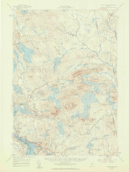 Tunk Lake, Maine 1957 (1959) USGS Old Topo Map Reprint 15x15 ME Quad 306820