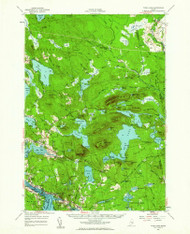 Tunk Lake, Maine 1957 (1963) USGS Old Topo Map Reprint 15x15 ME Quad 460971