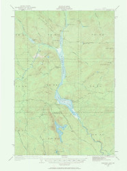 Umsaskis Lake, Maine 1932 (1966) USGS Old Topo Map Reprint 15x15 ME Quad 306821