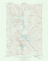 Umsaskis Lake, Maine 1932 (1966) USGS Old Topo Map Reprint 15x15 ME Quad 306822