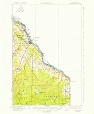 Van Buren, Maine 1934 (1934) USGS Old Topo Map Reprint 15x15 ME Quad 460979