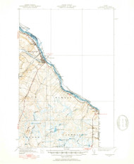 Van Buren, Maine 1951 (1951) USGS Old Topo Map Reprint 15x15 ME Quad 460983