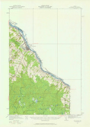 Van Buren, Maine 1951 (1960) USGS Old Topo Map Reprint 15x15 ME Quad 306823