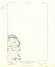 Vanceboro, Maine 1933 (1951) USGS Old Topo Map Reprint 15x15 ME Quad 460988