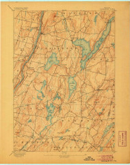 Vassalboro, Maine 1893 (1905) USGS Old Topo Map Reprint 15x15 ME Quad 807715