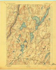 Vassalboro, Maine 1893 (1925) USGS Old Topo Map Reprint 15x15 ME Quad 807713