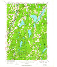 Vassalboro, Maine 1956 (1964) USGS Old Topo Map Reprint 15x15 ME Quad 460992