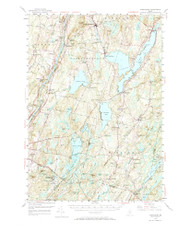 Vassalboro, Maine 1956 (1973) USGS Old Topo Map Reprint 15x15 ME Quad 460993