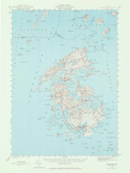 Vinalhaven, Maine 1941 (1970) USGS Old Topo Map Reprint 15x15 ME Quad 306832