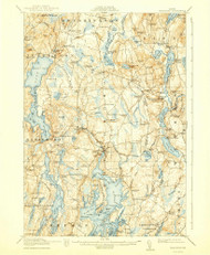 Waldoboro, Maine 1915 (1940) USGS Old Topo Map Reprint 15x15 ME Quad 461006