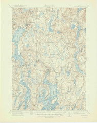 Waldoboro, Maine 1915 (1947) USGS Old Topo Map Reprint 15x15 ME Quad 306840