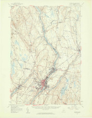 Waterville, Maine 1957 (1959) USGS Old Topo Map Reprint 15x15 ME Quad 306844