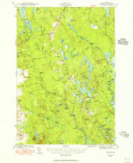 Wesley, Maine 1941 (1956) USGS Old Topo Map Reprint 15x15 ME Quad 461019