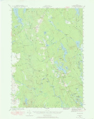 Wesley, Maine 1941 (1968) USGS Old Topo Map Reprint 15x15 ME Quad 306845