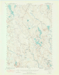 Wesley, Maine 1941 (1968) USGS Old Topo Map Reprint 15x15 ME Quad 306847
