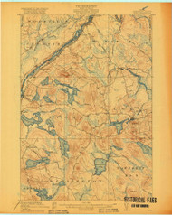 Winn, Maine 1920 (1920) USGS Old Topo Map Reprint 15x15 ME Quad 807732