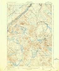 Winn, Maine 1920 (1935) USGS Old Topo Map Reprint 15x15 ME Quad 461024