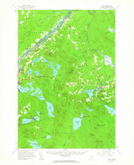 Winn, Maine 1960 (1963) USGS Old Topo Map Reprint 15x15 ME Quad 461027