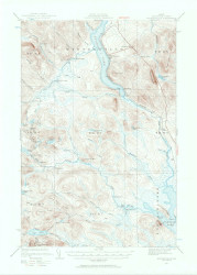 Winterville, Maine 1928 (1964) USGS Old Topo Map Reprint 15x15 ME Quad 306852