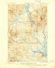 Winterville, Maine 1931 (1944) USGS Old Topo Map Reprint 15x15 ME Quad 461030