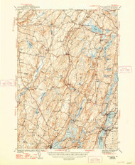 Wiscasset, Maine 1944 (1948) USGS Old Topo Map Reprint 15x15 ME Quad 461037