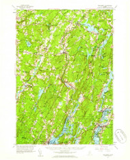 Wiscasset, Maine 1957 (1959) USGS Old Topo Map Reprint 15x15 ME Quad 461038