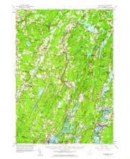 Wiscasset, Maine 1957 (1964) USGS Old Topo Map Reprint 15x15 ME Quad 461039
