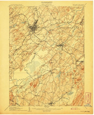 Goshen, New Jersey 1908 USGS Old Topo Map 15x15 NJ Quad