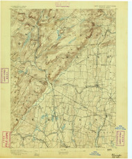 Ramapo, New Jersey 1891 USGS Old Topo Map 15x15 NJ Quad