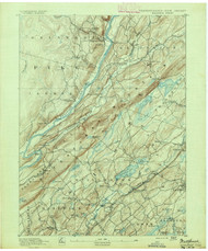 Wallpack, New Jersey 1891 USGS Old Topo Map 15x15 NJ Quad