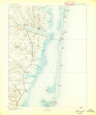 Barnegat, New Jersey 1893 USGS Old Topo Map 15x15 NJ Quad