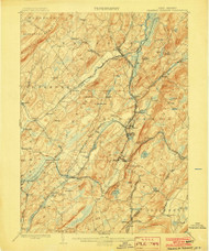 Franklin Furnace, New Jersey 1903 USGS Old Topo Map 15x15 NJ Quad
