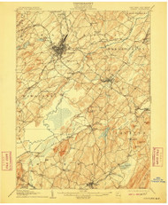Goshen, New Jersey 1908 (1910) USGS Old Topo Map 15x15 NJ Quad