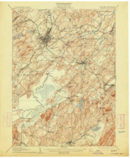 Goshen, New Jersey 1908 (1913) USGS Old Topo Map 15x15 NJ Quad